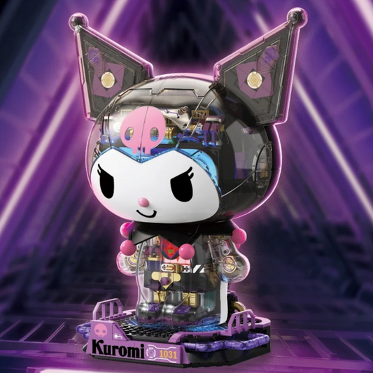 Top Toy Building Blocks: Sanrio Kuromi Half Mechanical Figure