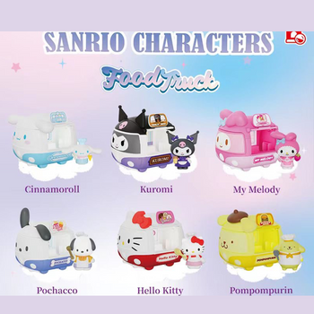 Sanrio Characters Food Truck Series Blind Box - Whole Set of 6