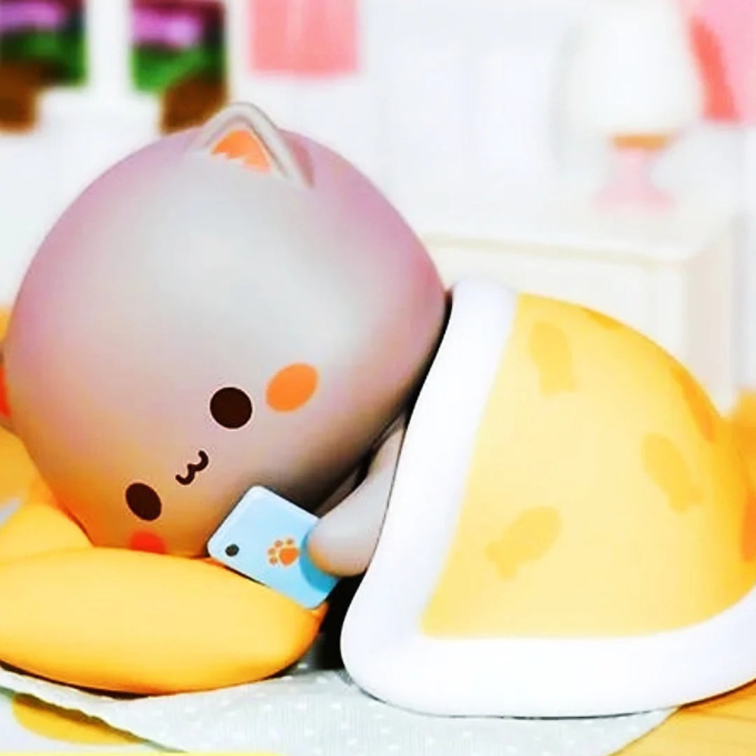 Top Toy: Mitao Cat Love is like a peach 4th Series Blind Box-Whole set 8