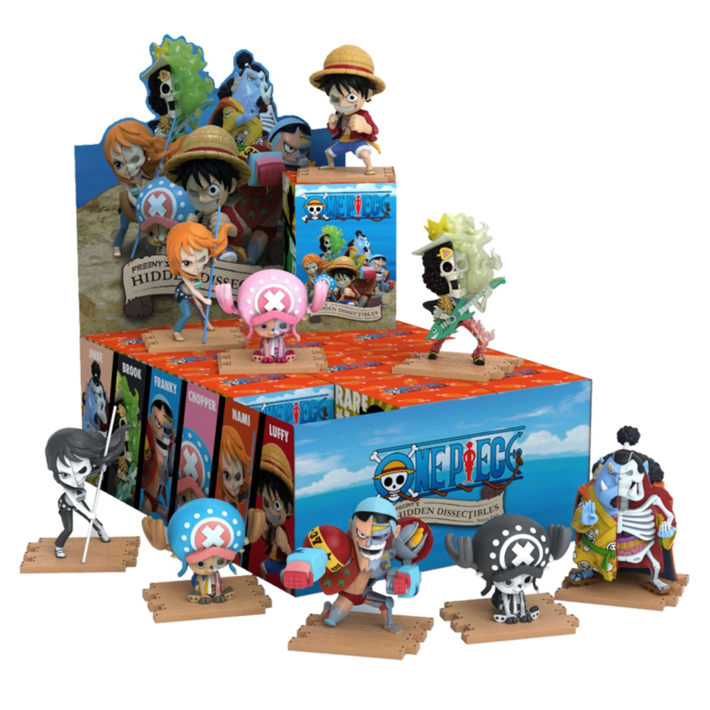 Mighty Jaxx Freeny's Dissectibles: One Piece #2 Blind Box Random Style - Whole Set of 12