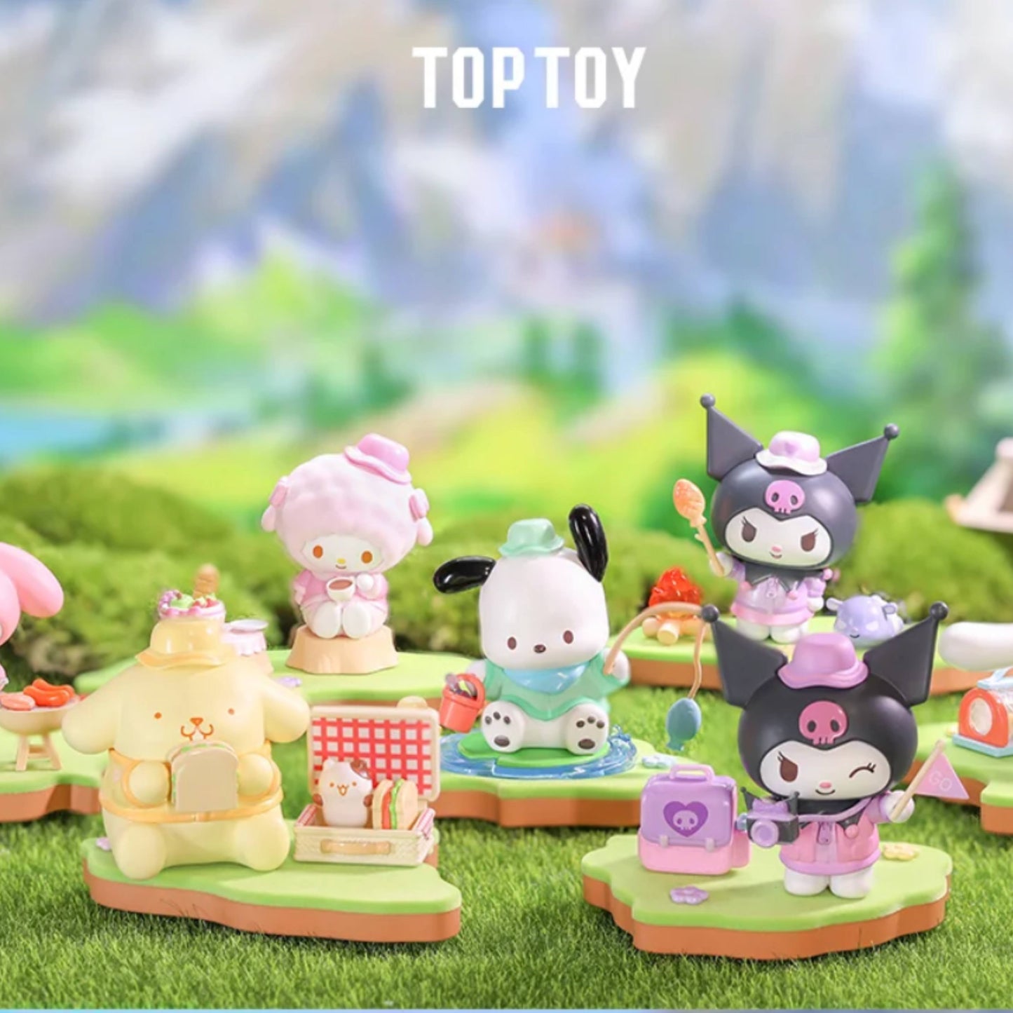 Top Toy Sanrio Characters Camping Series Blind Box  - Whole Set of 6