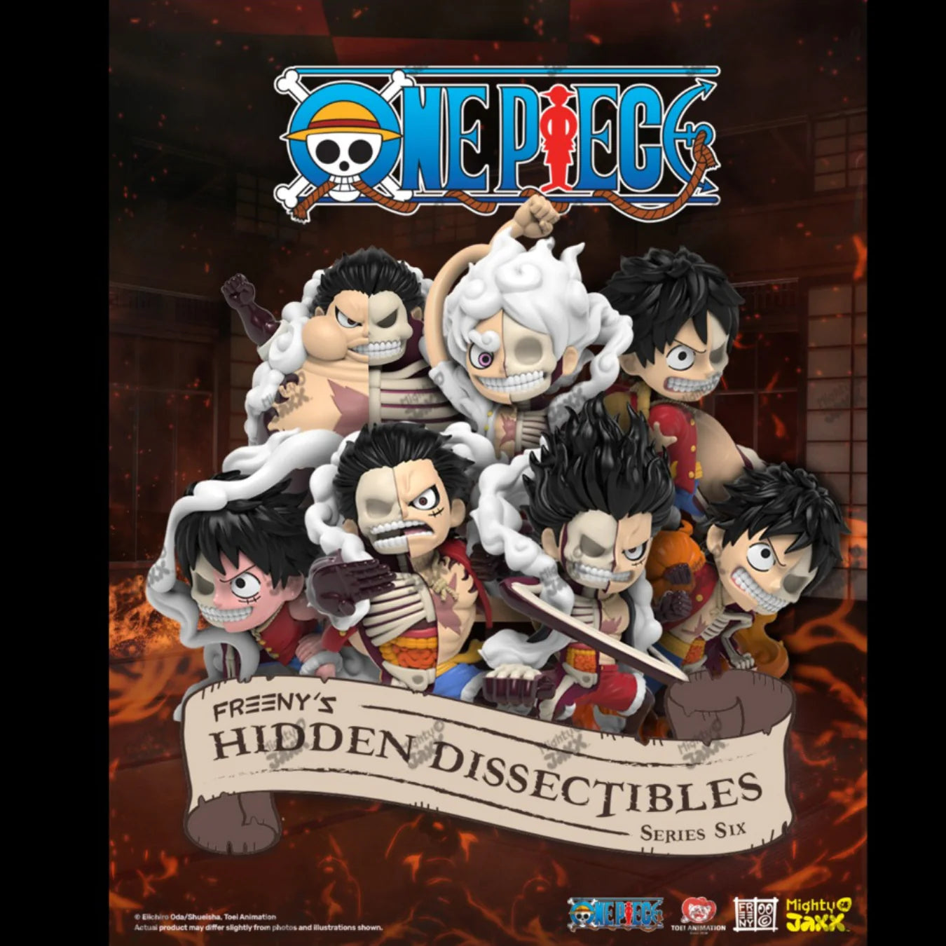 Mighty Jaxx Freeny's Dissectibles: One Piece Luffy Vol.6 Blind Box Figure-Whole set 6