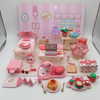 Re-Ment: Sanrio My Melody Strawberry Room Series Blind Box - Whole Set of 8