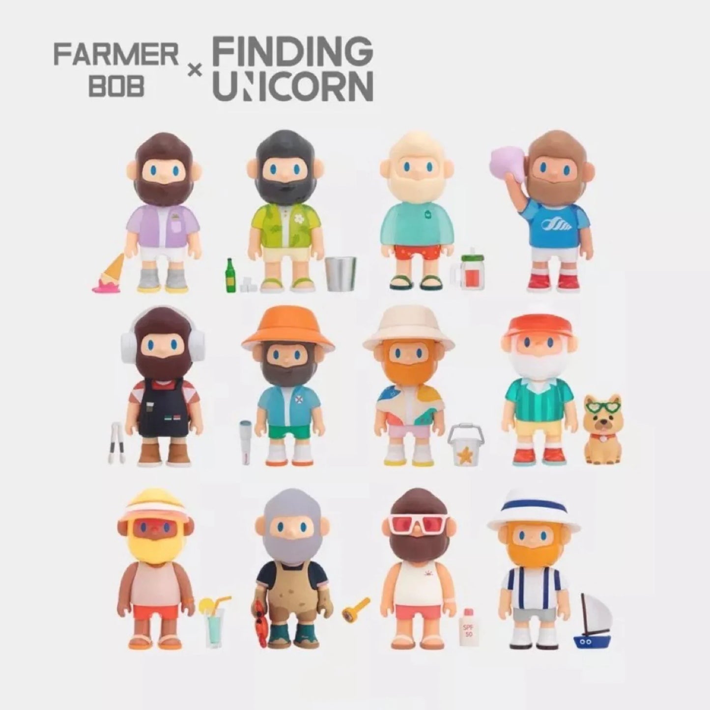 F.UN X Farmer Bob: 5th Generation Island Series Blind Box Random Style- Whole Set of 12