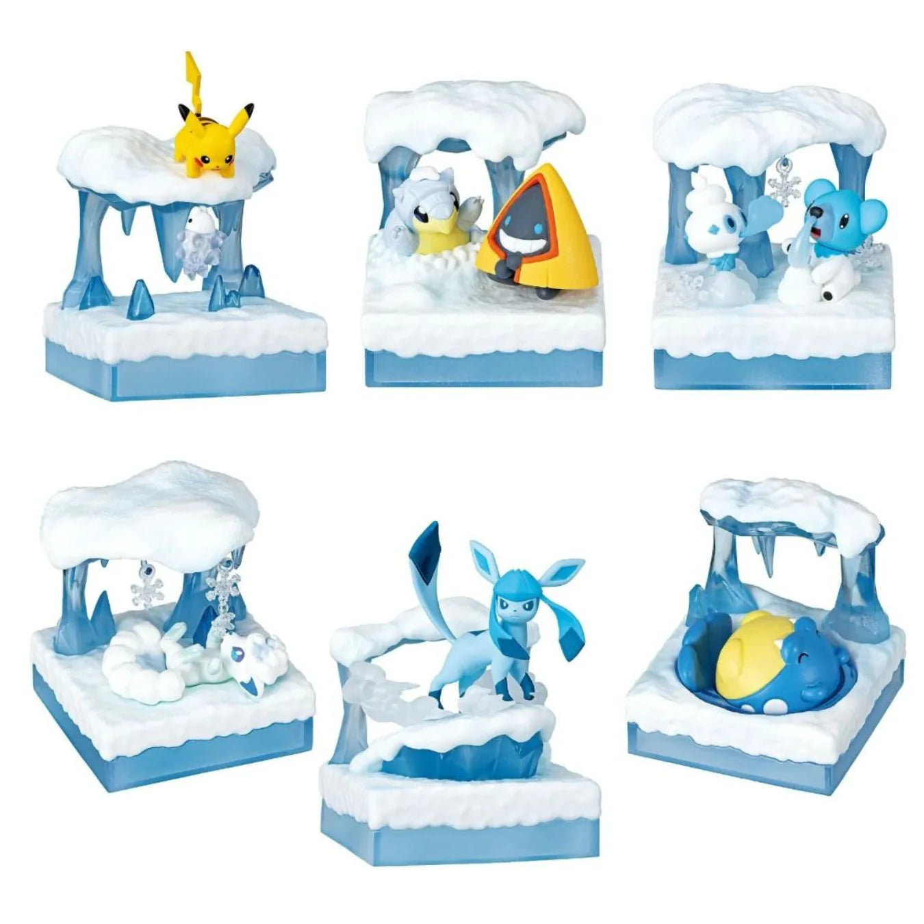 Re-Ment: Pokémon World Frozen Snow Series Blind Box-Whole set 6