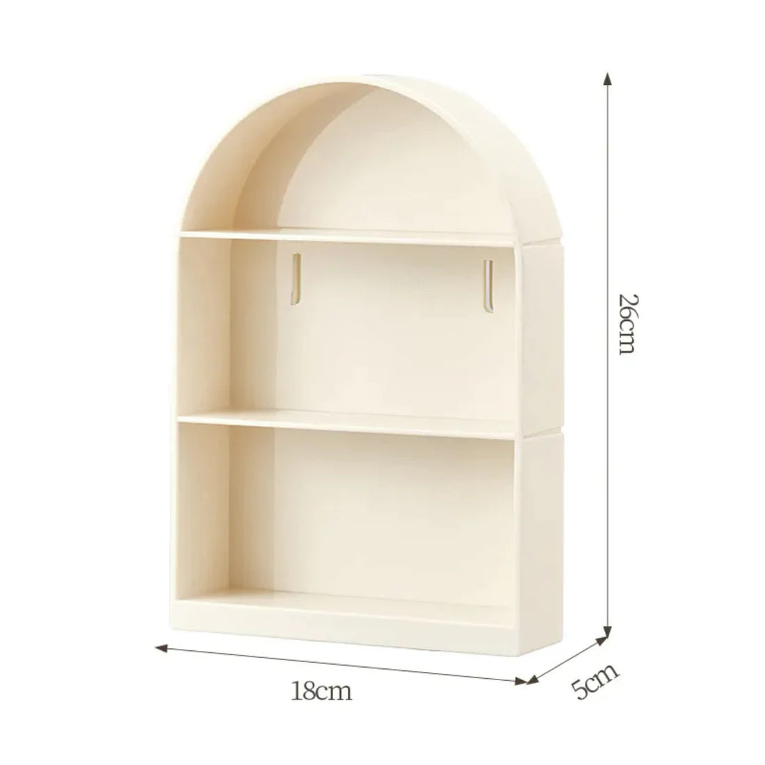 MIJIA Small Beige Wall Mounted 2-Tier Rack