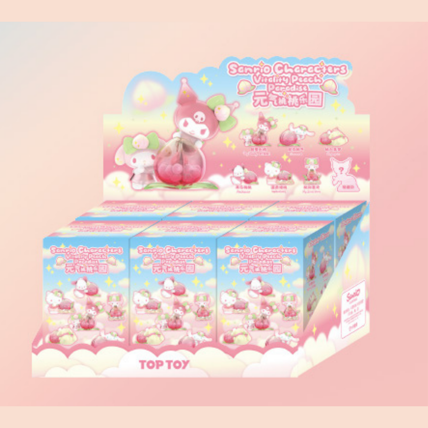 [New] Top Toy Sanrio Characters: Vitality Peach Paradise Series Blind Box - Whole Set 6
