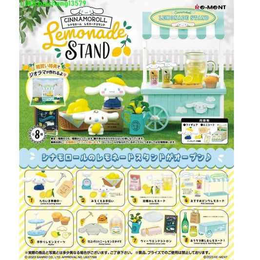 Re-Ment: Sanrio Characters Cinnamorll Lemonade Stand Series Blind Box-Whole set 8