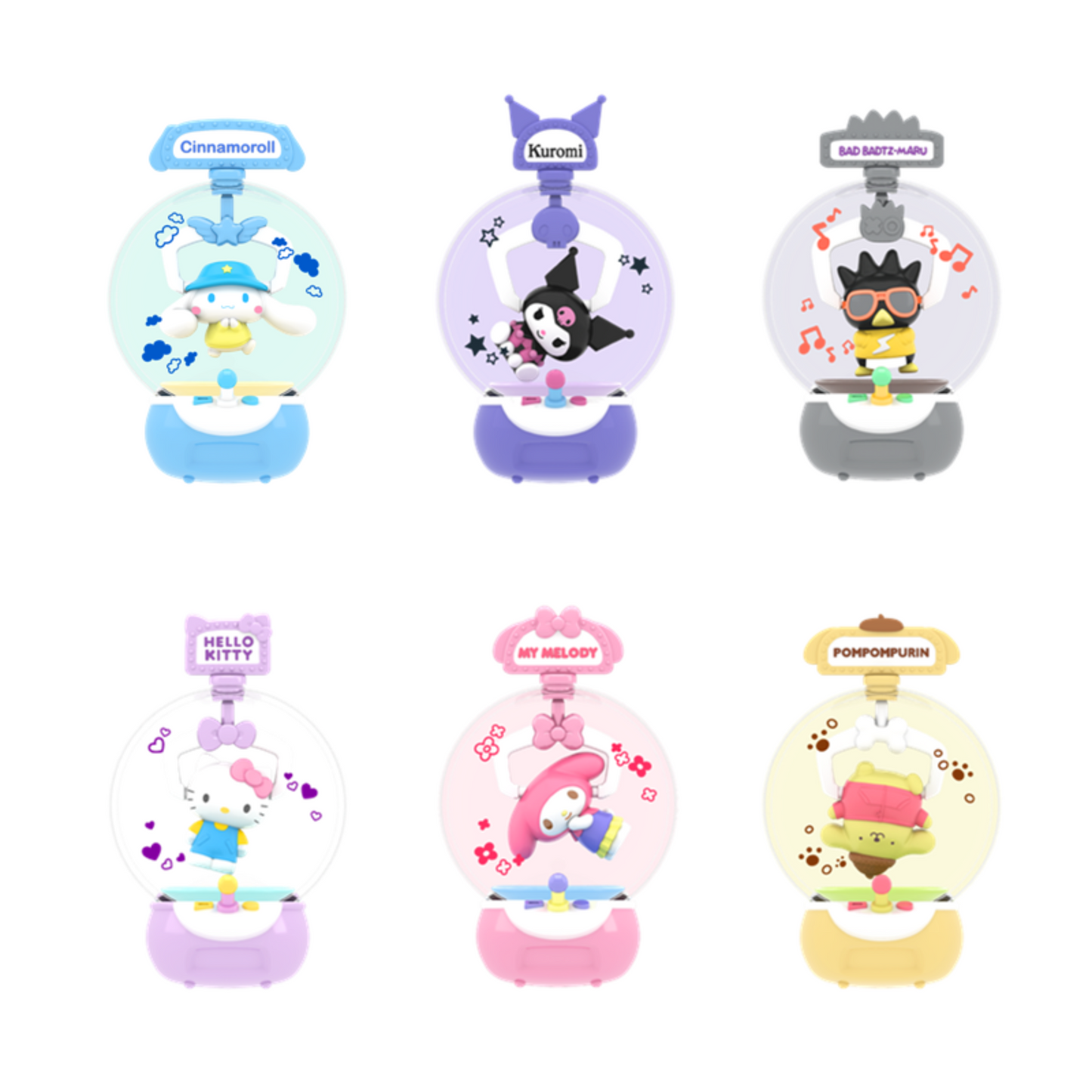 Sanrio Characters Claw Machine Series Blind Box - Whole Set of 6