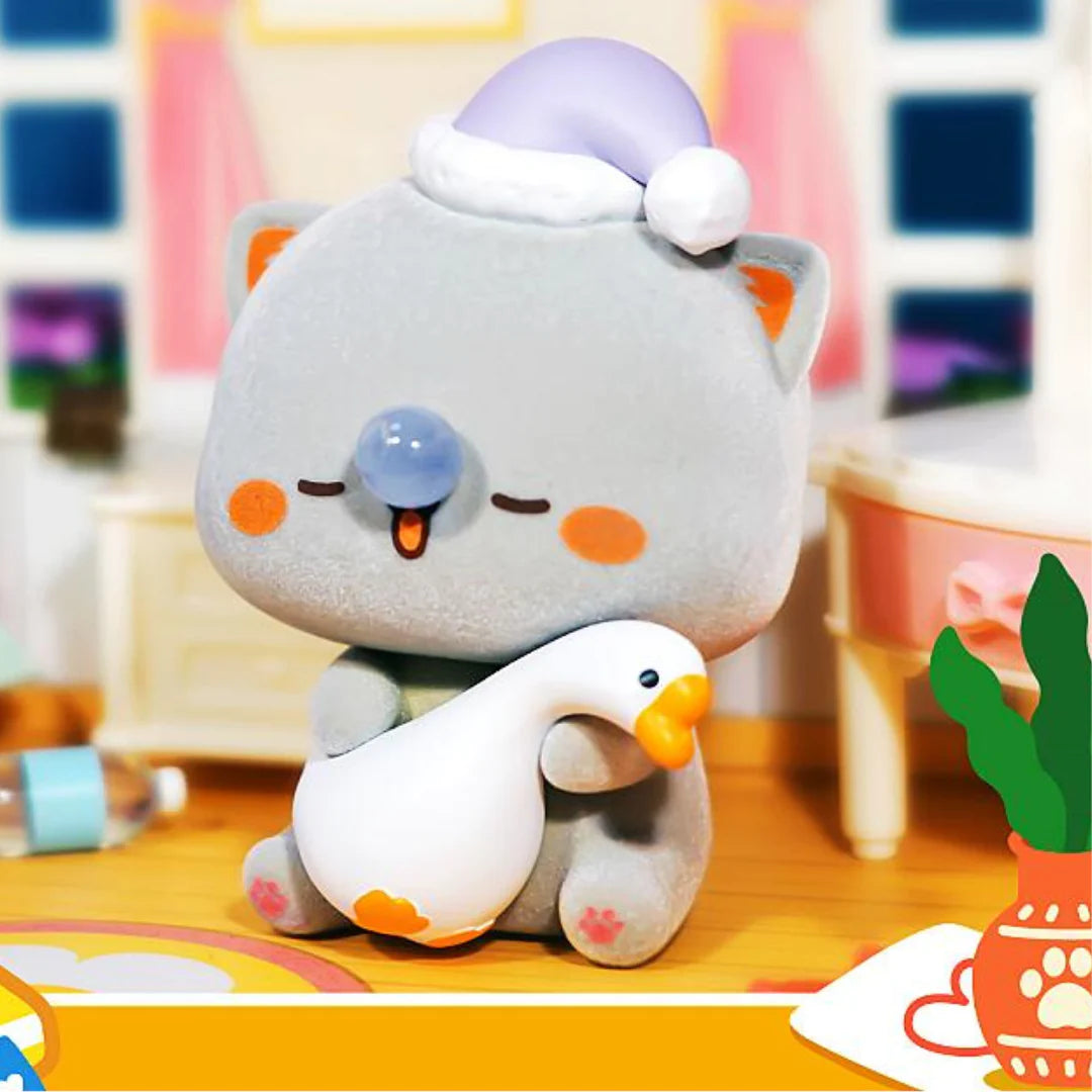 Top Toy: Mitao Cat Love is like a peach 4th Series Blind Box-Whole set 8