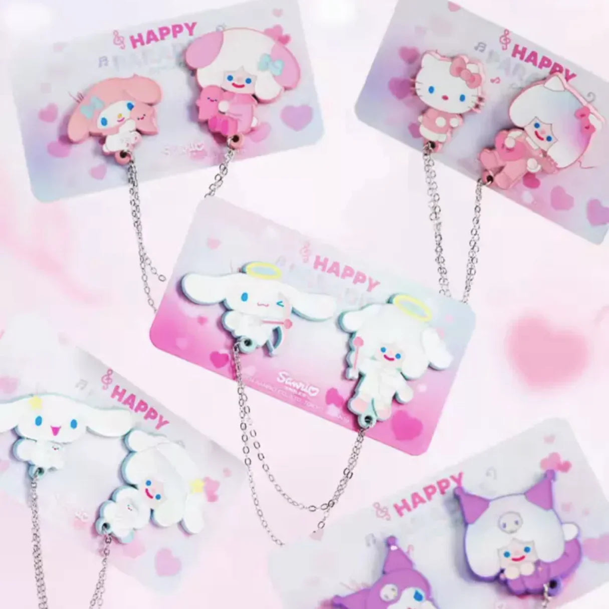 F.UN Rico X Sanrio Happy Paradise Present Series Magnet Badges-Whole set 4