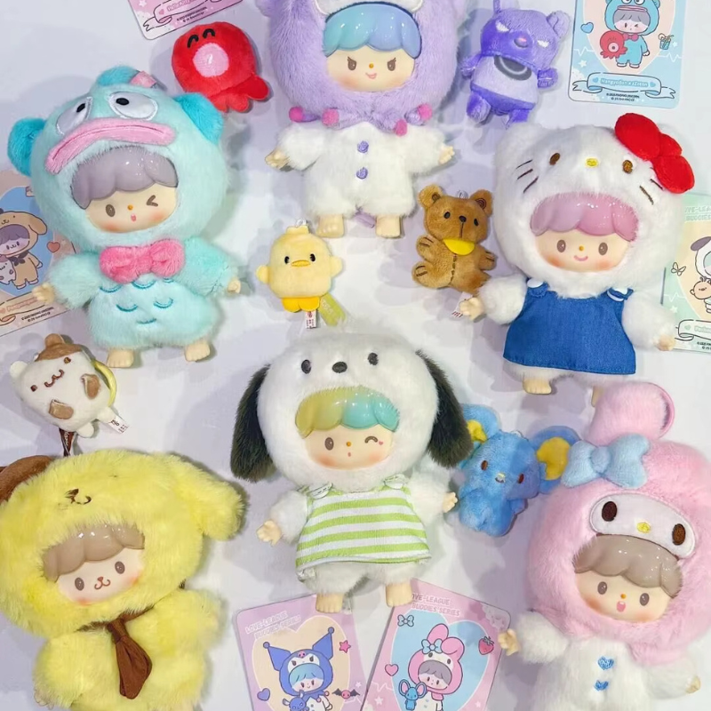 Zzoton x Sanrio Love League Buddies Series Plush Blind Box Whole Set of 6