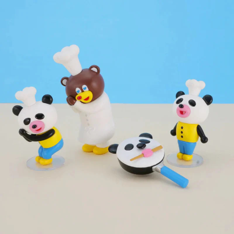 Kenelephant Panda Spoon and Frying Panda Figure Collection- Whole Set of 4