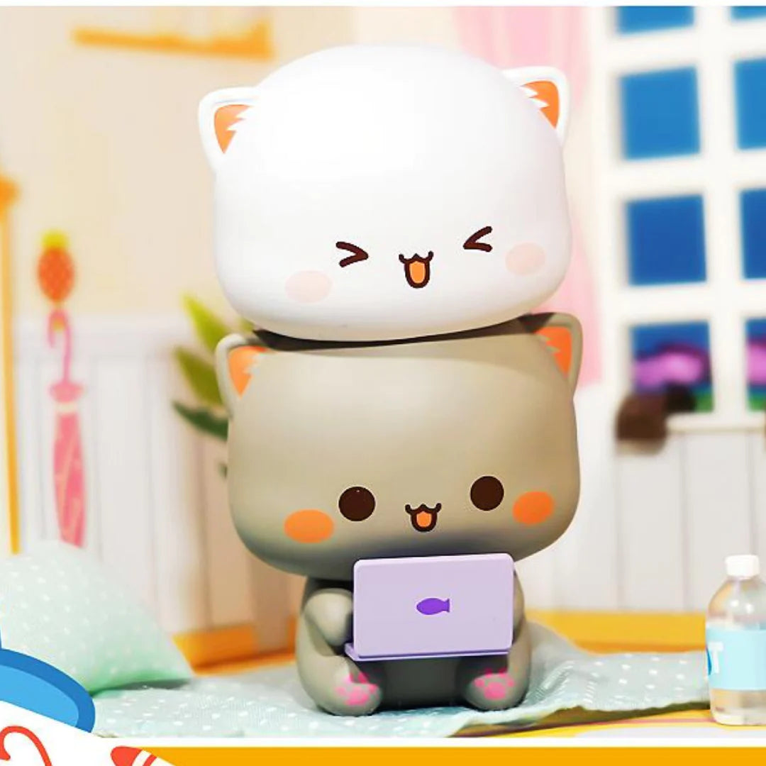 Top Toy: Mitao Cat Love is like a peach 4th Series Blind Box-Whole set 8