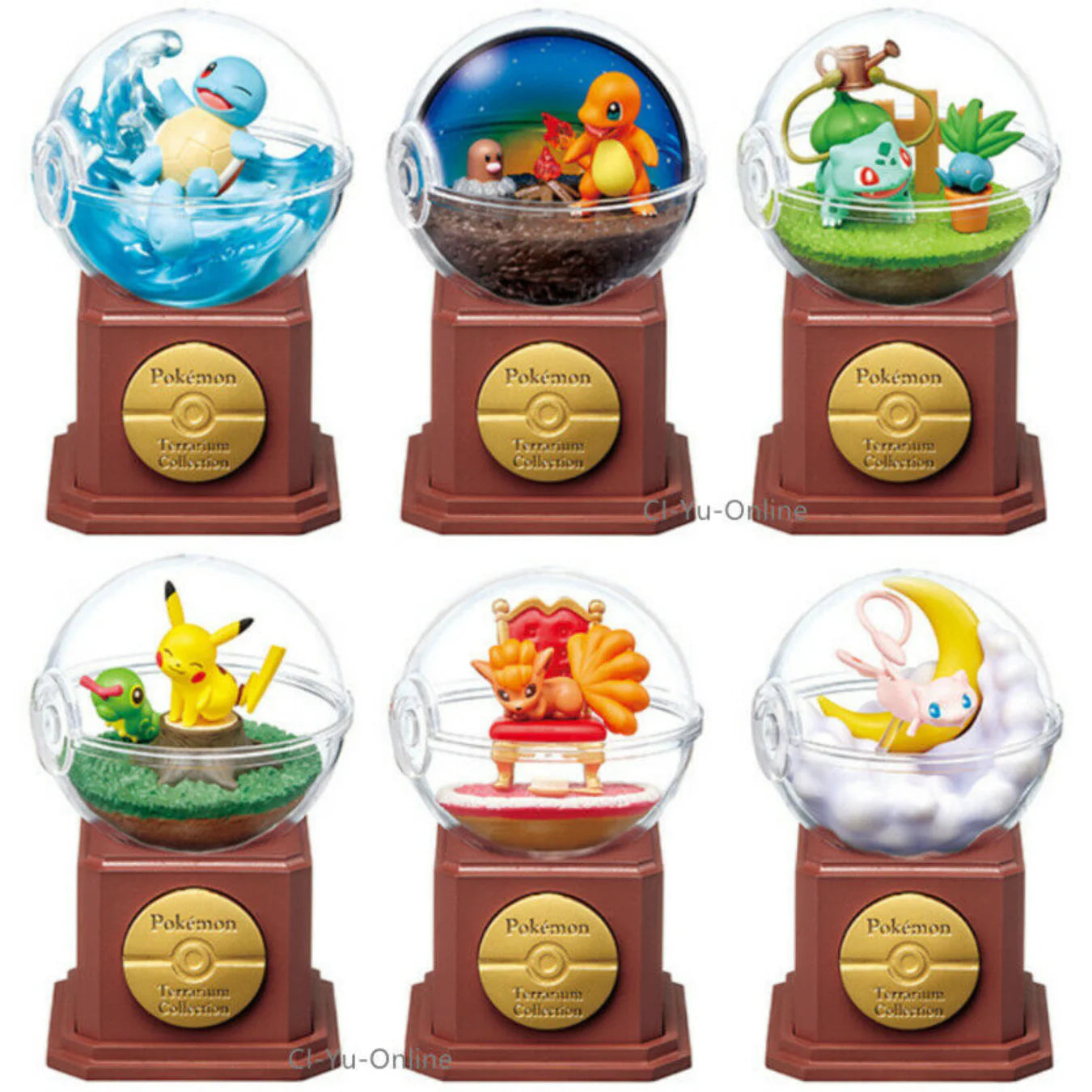 re-Ment: Pokémon Terrarium Collection 10 Series Blind Box - Whole Set of 6