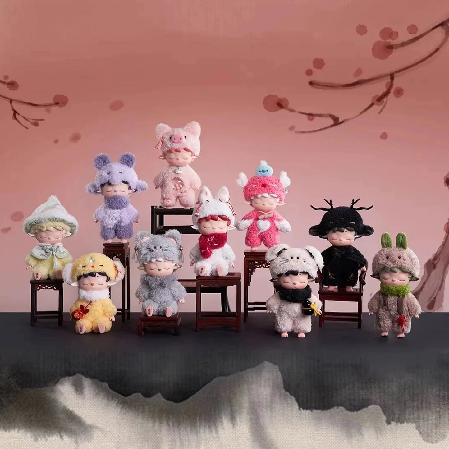 MIMI-Leisurely Elf Vinyl Plush Blind Box Whole Set of 9