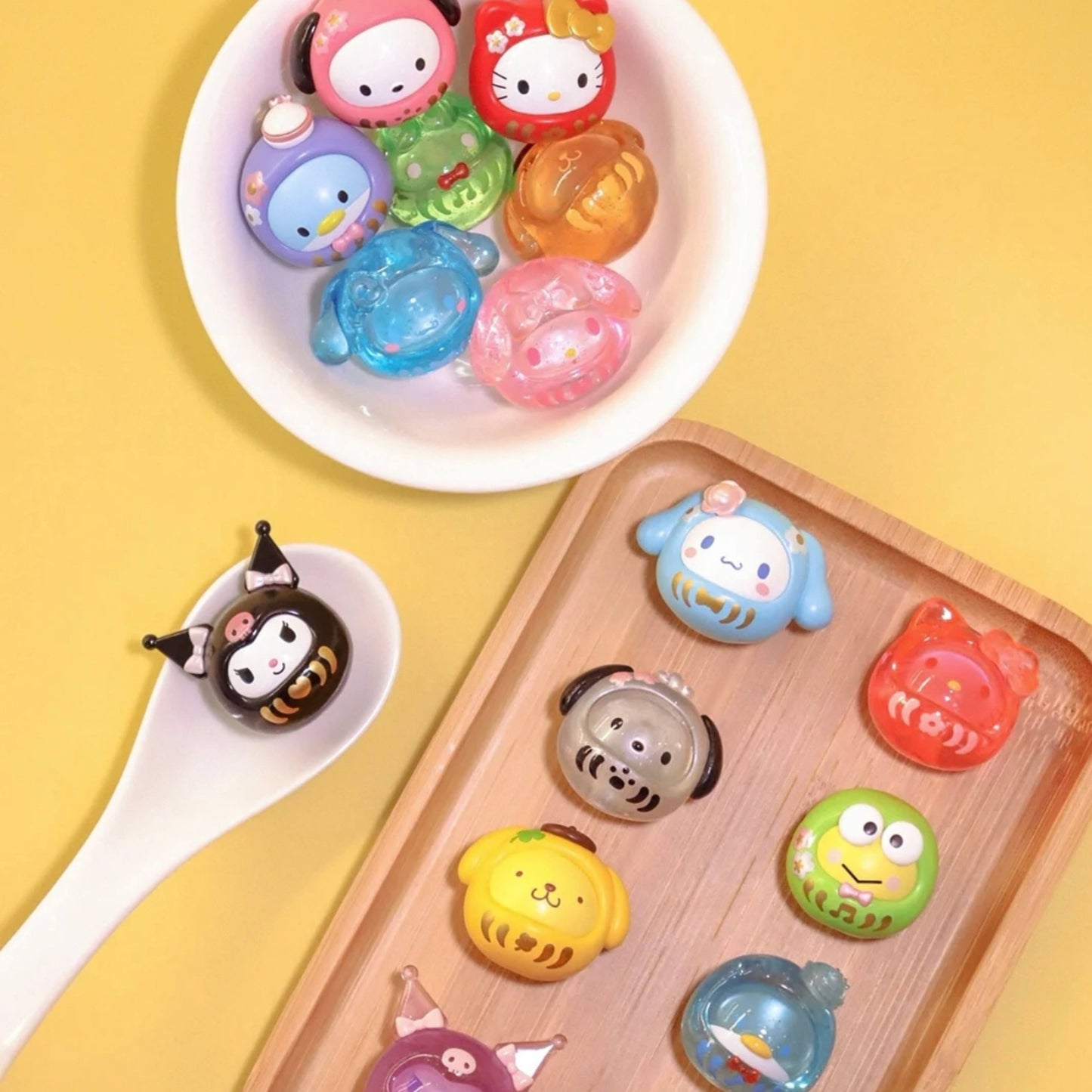 Top Toy Sanrio Characters Mini Daruma Beans Blind Bag - Whole Set of 16