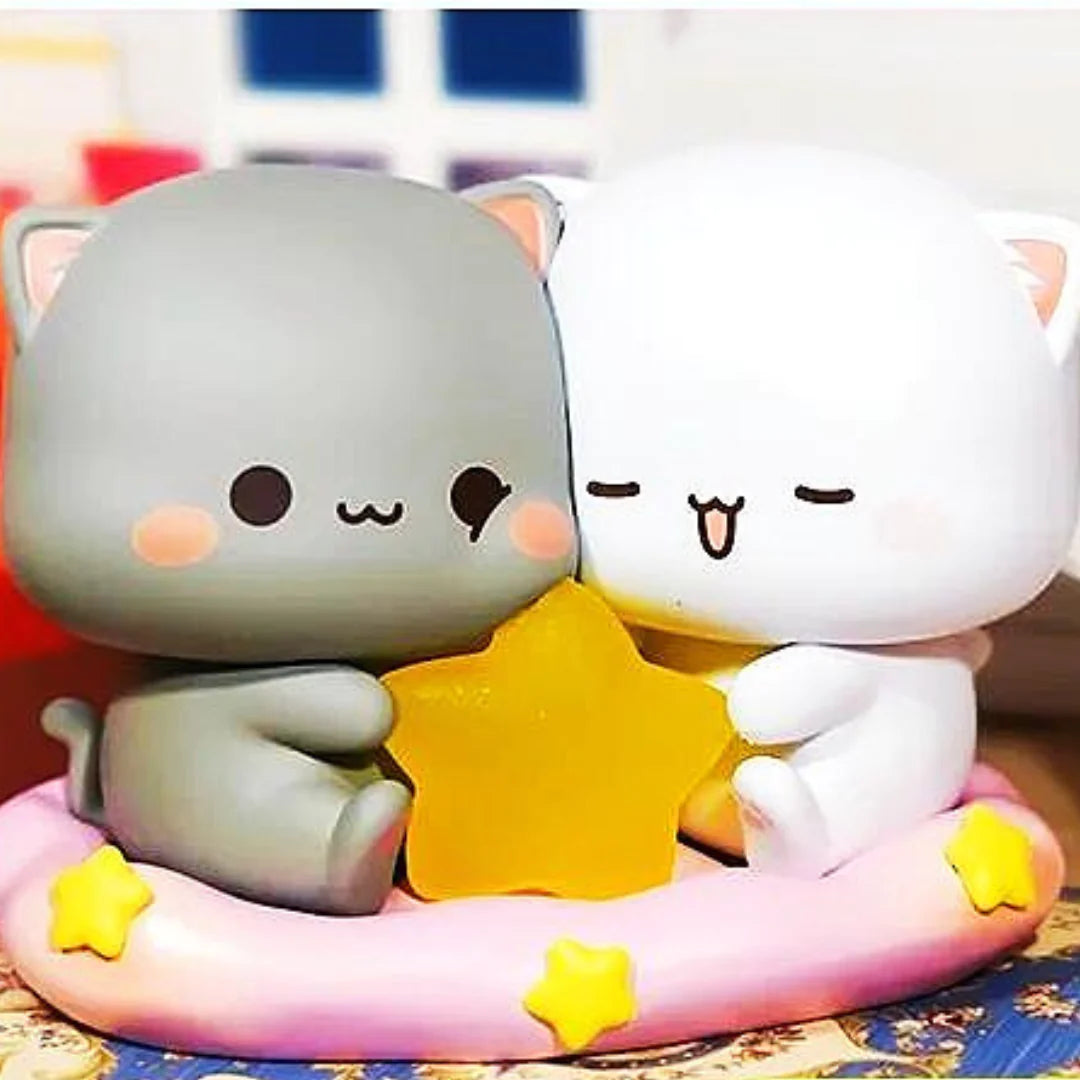 Top Toy: Mitao Cat Love is like a peach 4th Series Blind Box-Whole set 8