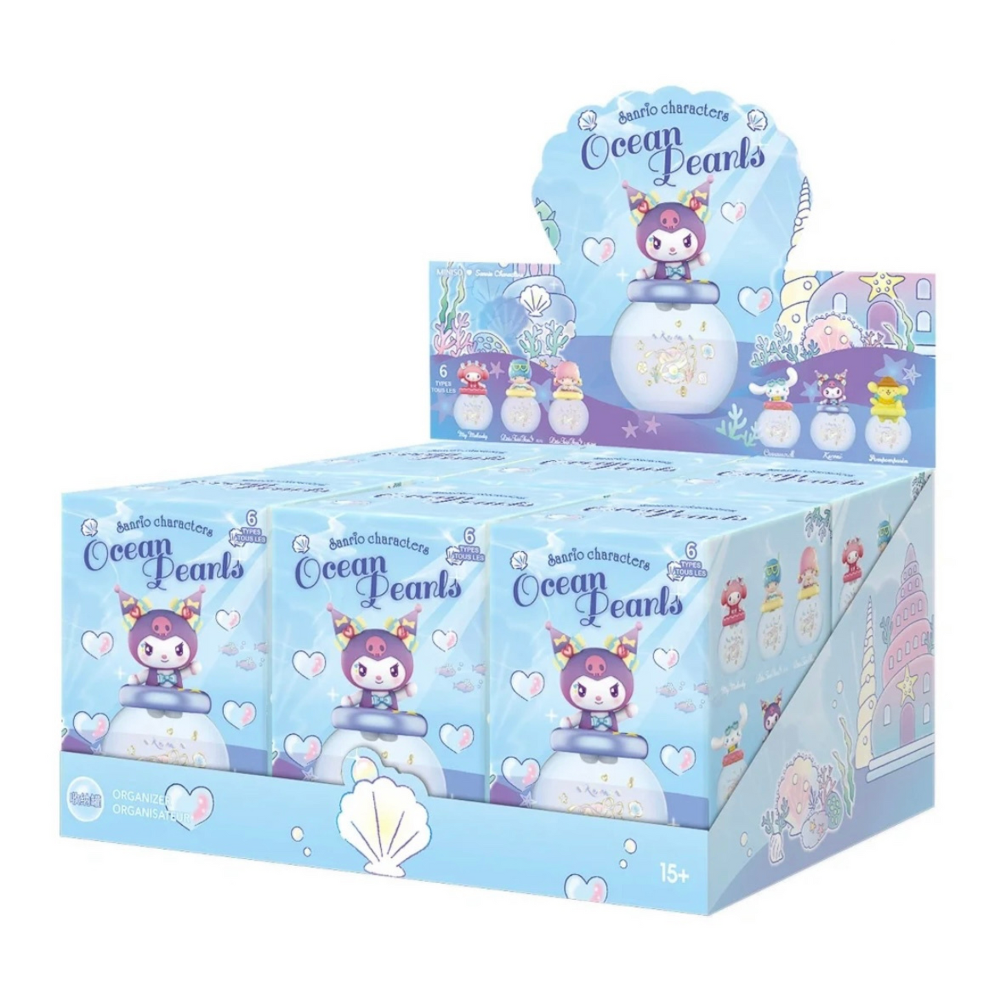 Top Toy Sanrio Characters Ocean Pearls Jar Series Blind Box - Whole Set of 6