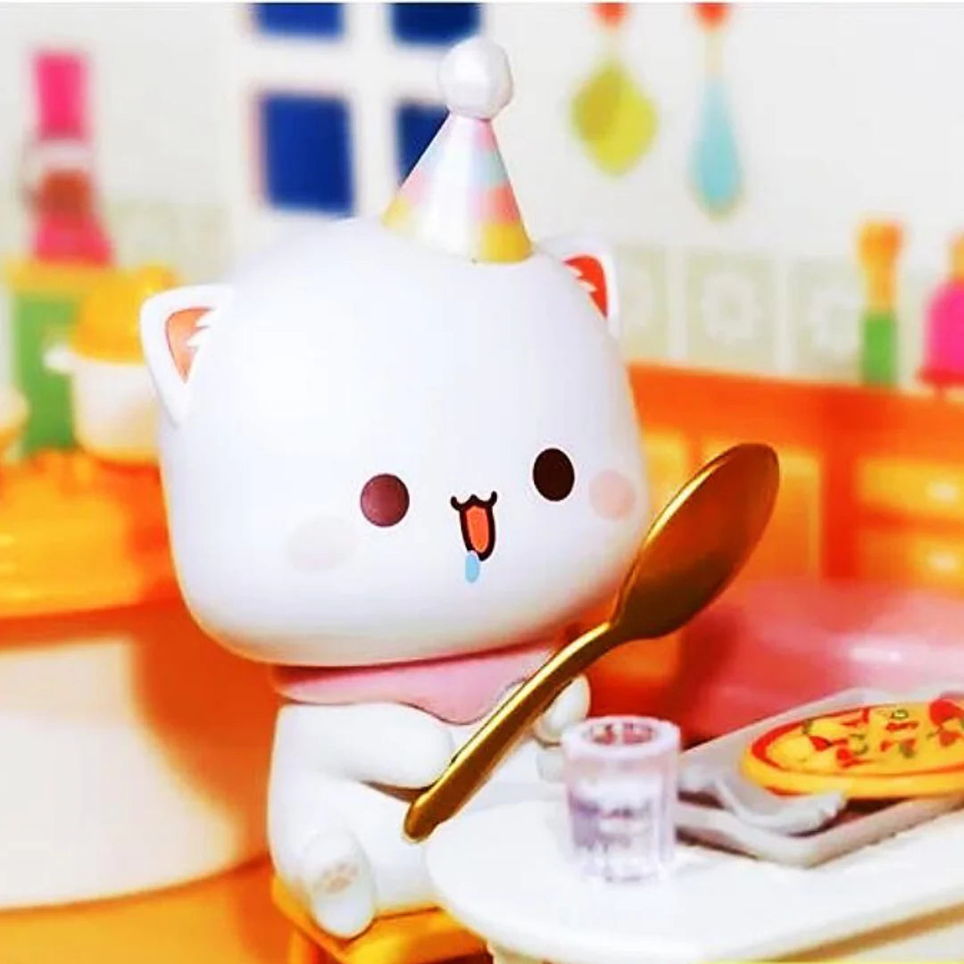 Top Toy: Mitao Cat Love is like a peach 4th Series Blind Box-Whole set 8