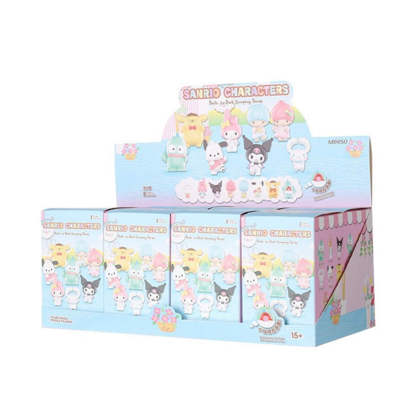 Miniso Sanrio Characters: Back to Back Company Series Blind Box - Whole set of 8