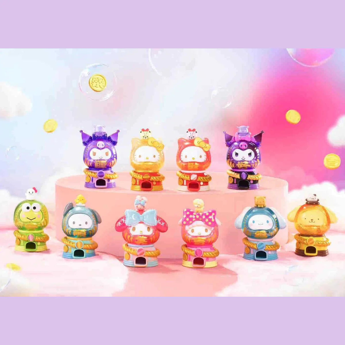 Top Toy: Sanrio Daruma Gashapon Series Blind Box-Whole set 8