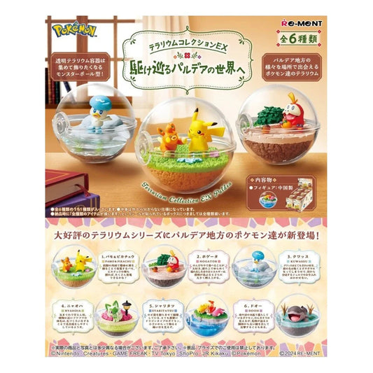 re-Ment: Pokémon Terrarium Collection EX To The World Of Paldea Series Blind Box - Whole Set of 6