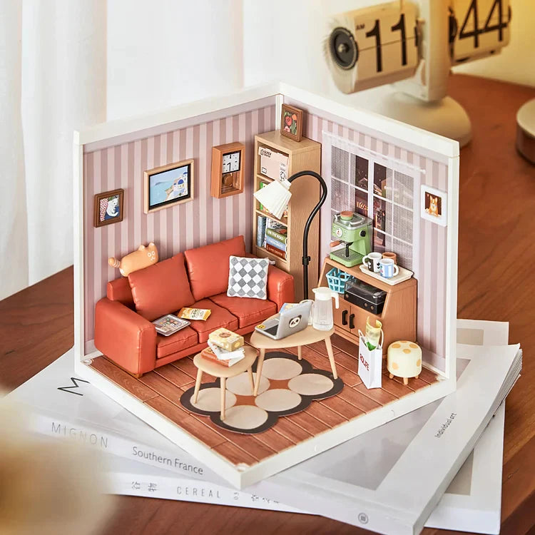 Rolife Cozy Living Lounge DIY Plastic Miniature House