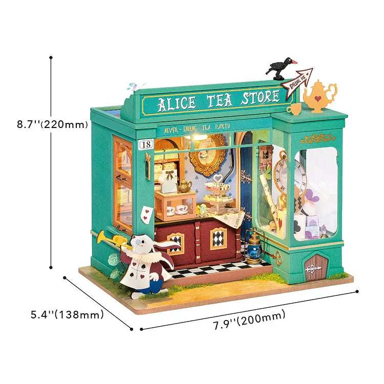 ROLIFE: ALICE'S TEA STORE DIY MINIATURE HOUSE KIT